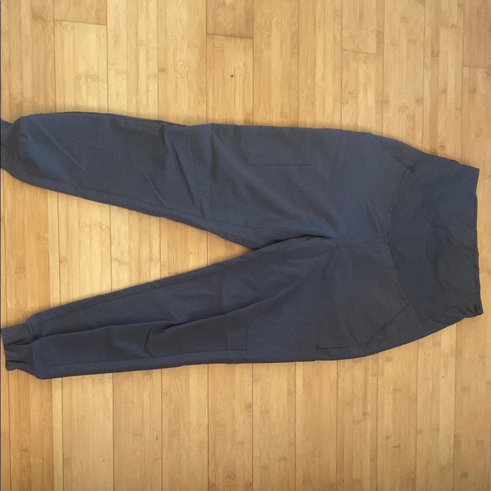 Gray Tapered Sweatpants with Smooth Finish